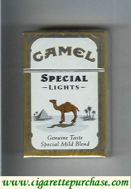 Camel Special Lights Genuine Taste Special Mild Blend cigarettes hard box